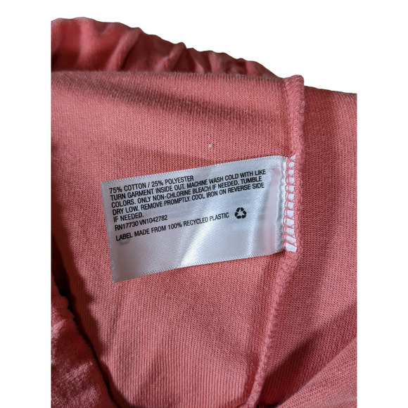 Ava & Viv Shorts Velvet 1X High Rise Pull On Lounge Stretch Waist‎ Pockets Coral - Picture 7 of 11